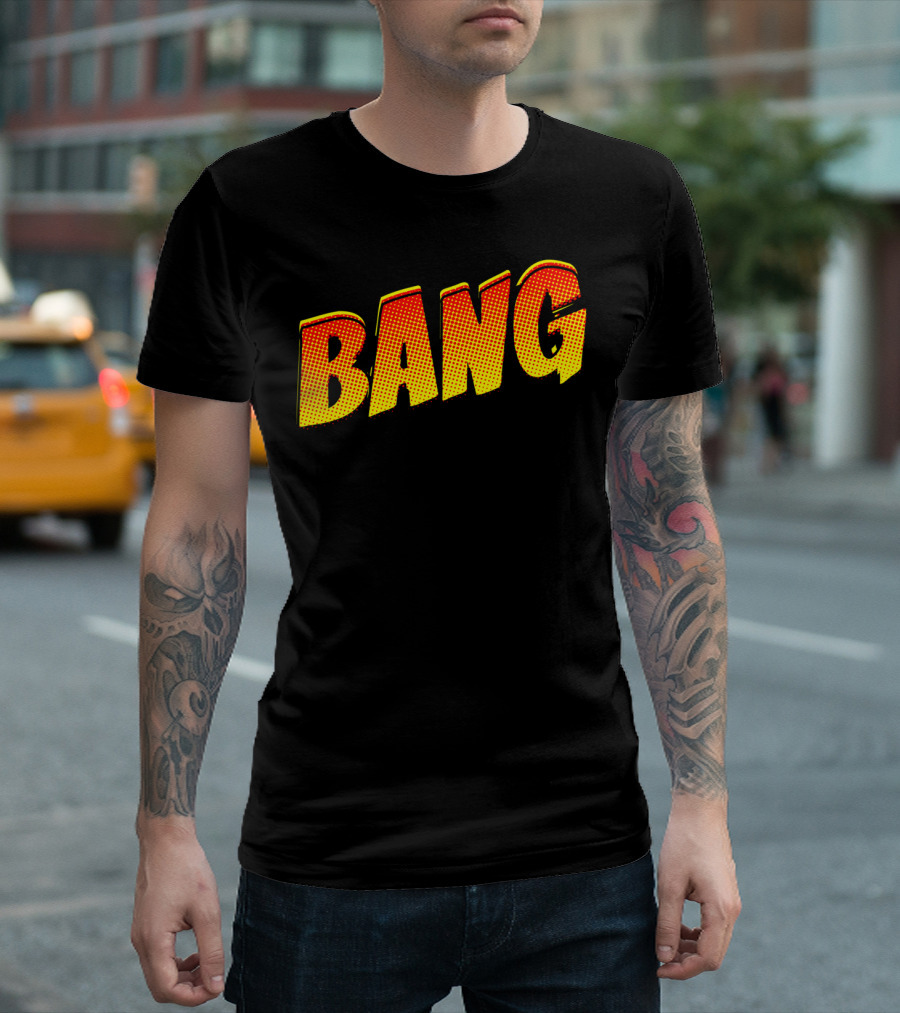 Classic Comic Style Bang Text Pop T-Shirt