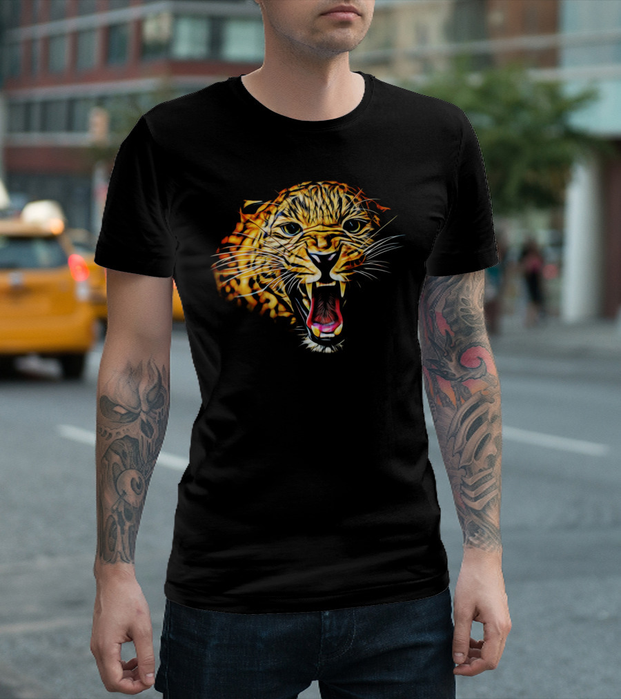 Jagroar Fierce Leopard Roar T-Shirt