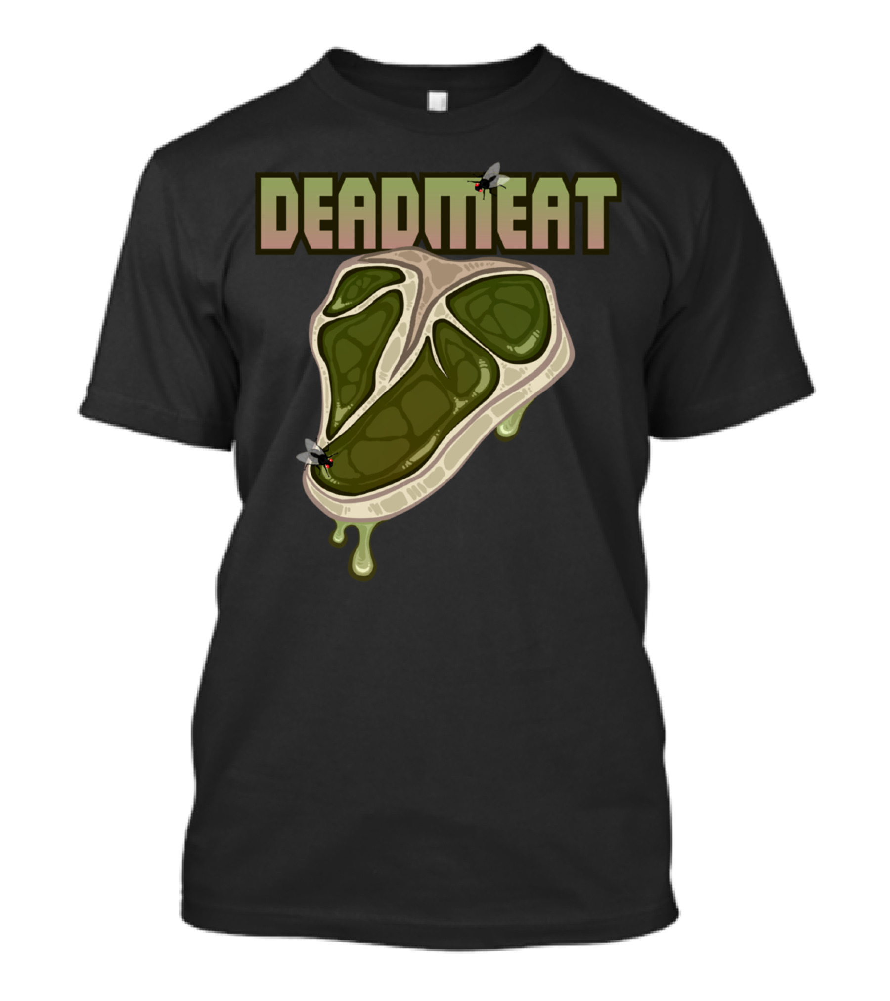 DEADMEAT Zombie Meat With Flies And Slime T-Shirt
