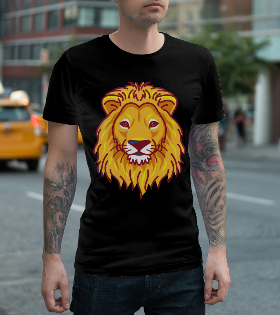 Cool Bold Lion Head T-Shirt