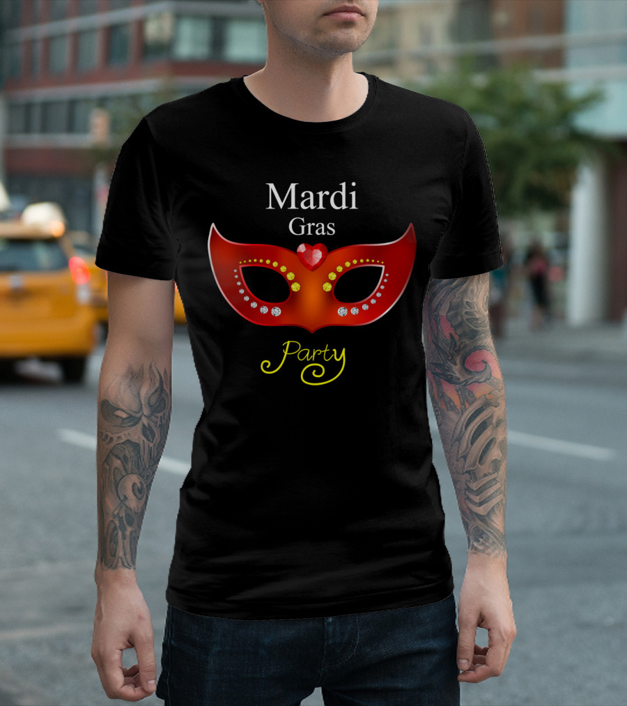 Mardi Gras Mask Party T-Shirt