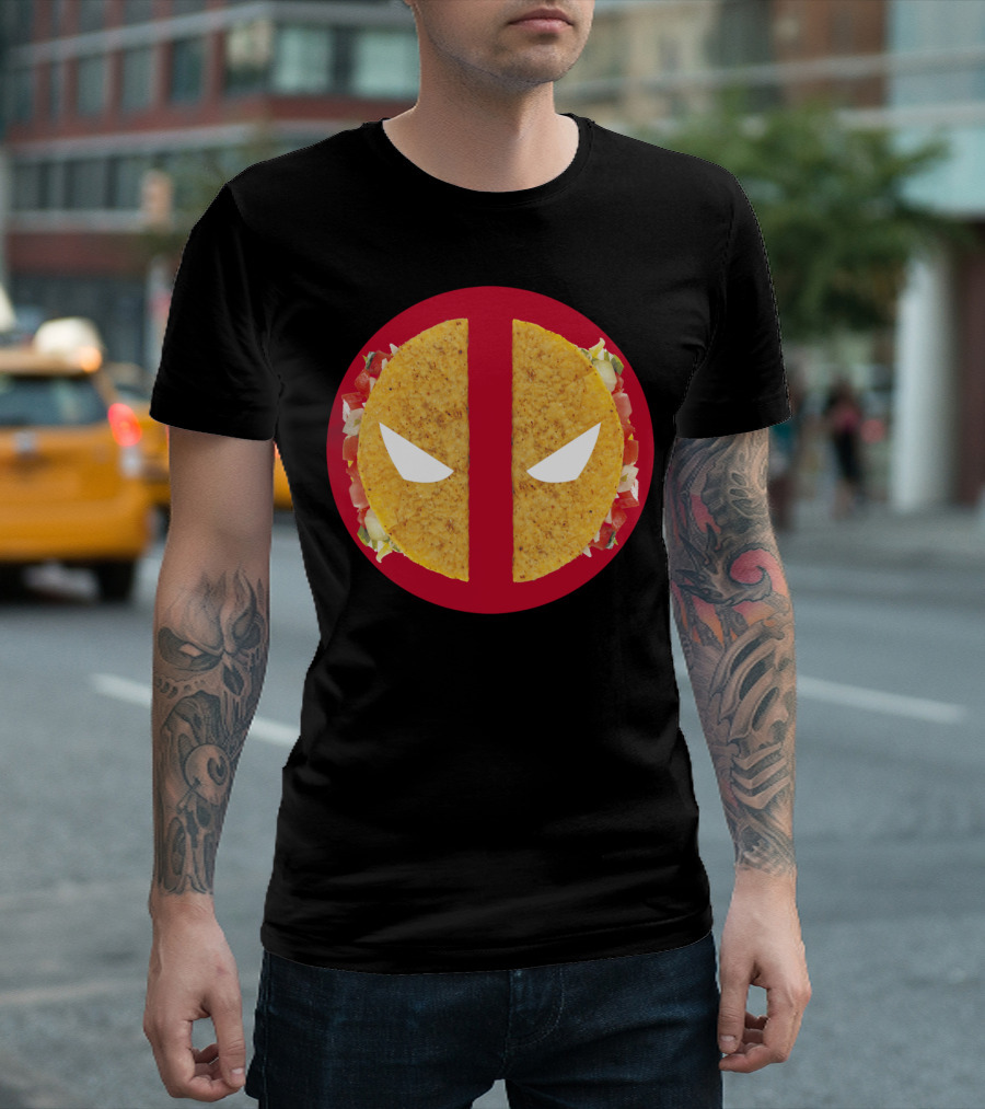 Deadpool Taco Mask T-Shirt