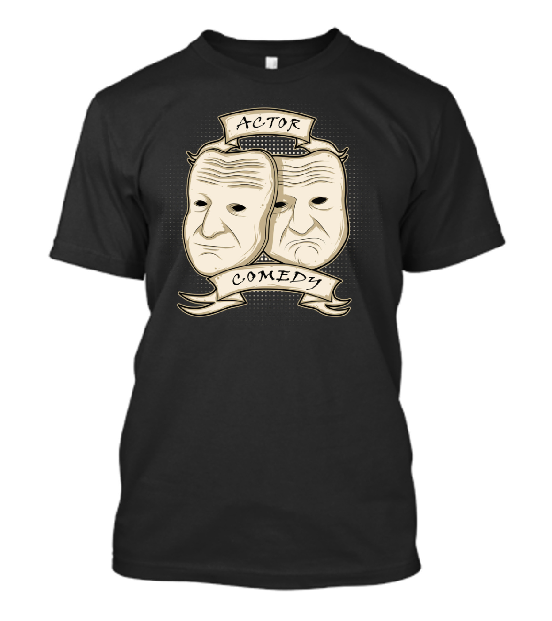 Actor Comedy Dual Theater Masks T-Shirt