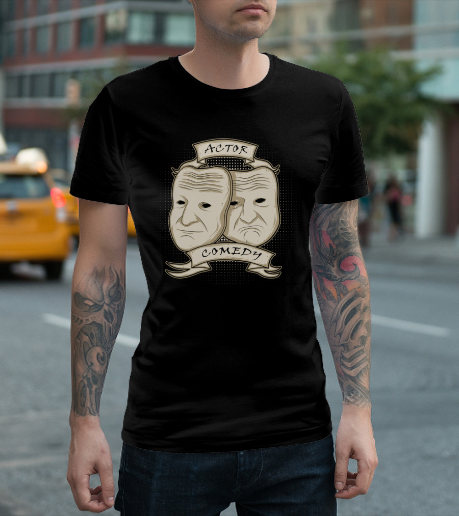 Actor Comedy Dual Theater Masks T-Shirt
