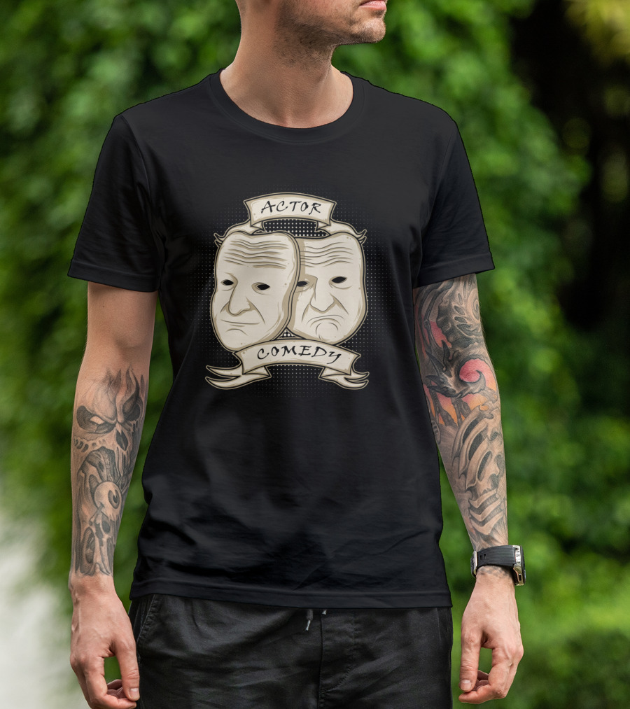 Actor Comedy Dual Theater Masks T-Shirt