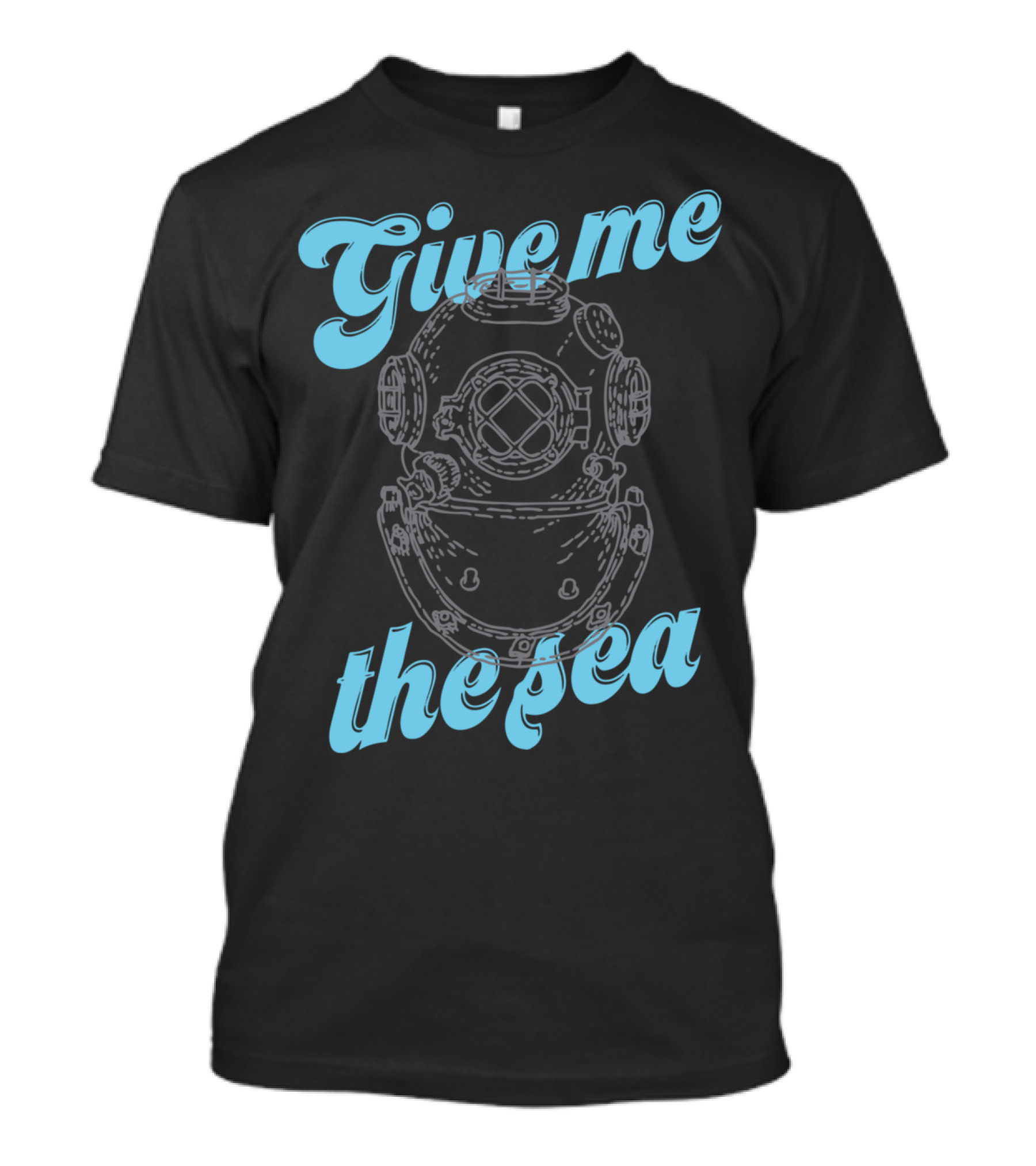 Give Me The Sea Vintage Diving Helmet T-Shirt