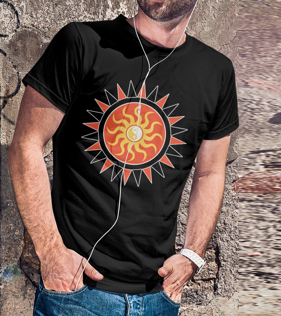 Yin Yang Sunshine Radiant Sunburst T-Shirt