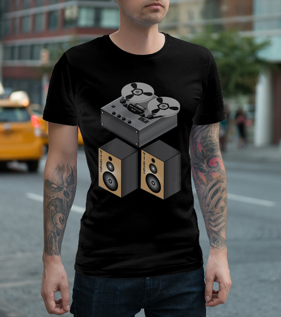 Vintage Reel-to-Reel Best Level Audio Speaker System T-Shirt