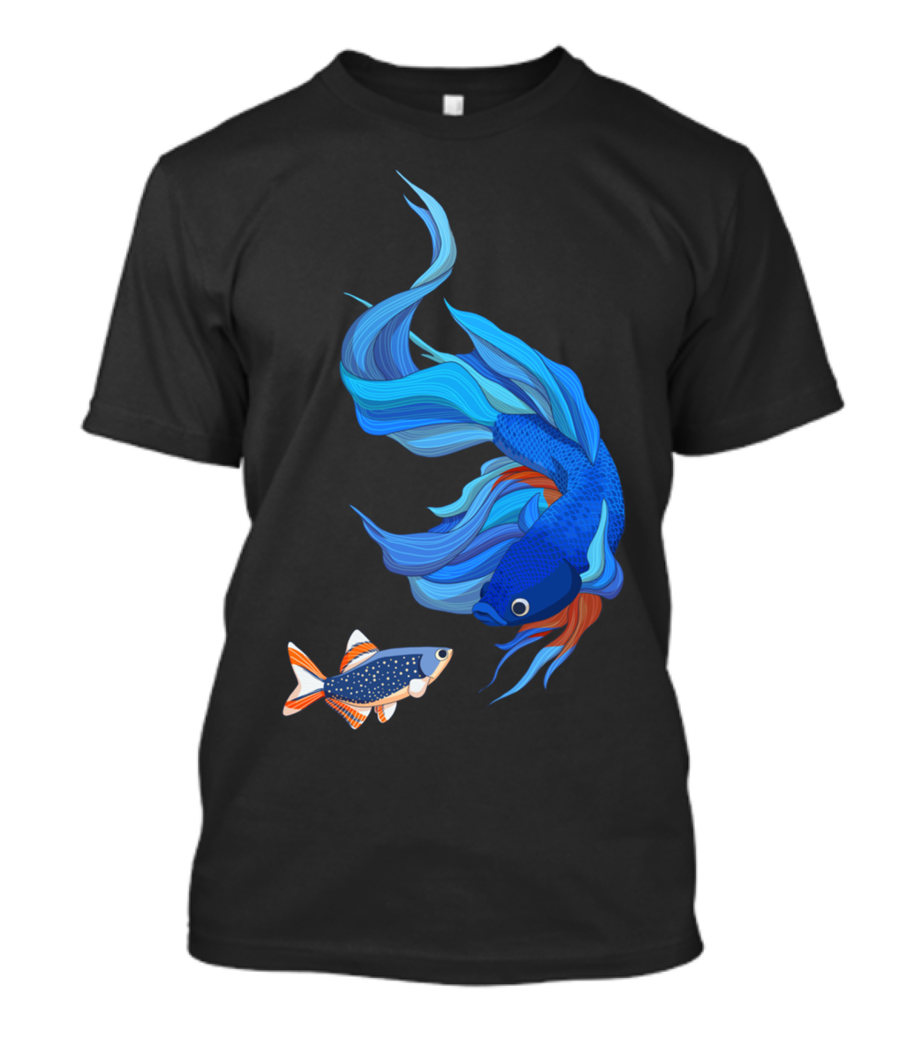 Betta Splendens Vibrant Blue Fish T-Shirt