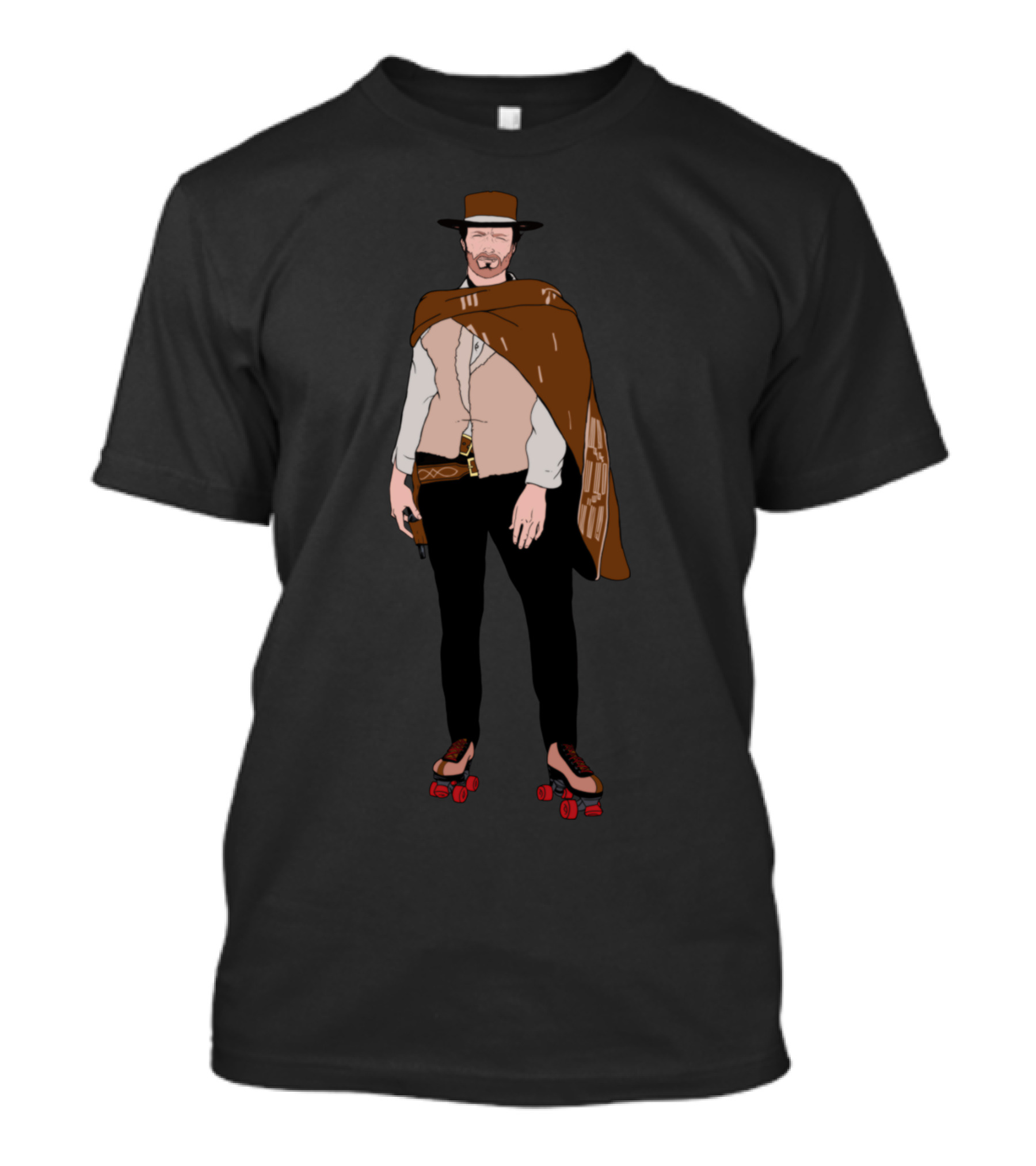Cleant Eastwood On Skates Dual Role Showdown With The Rink T-Shirt
