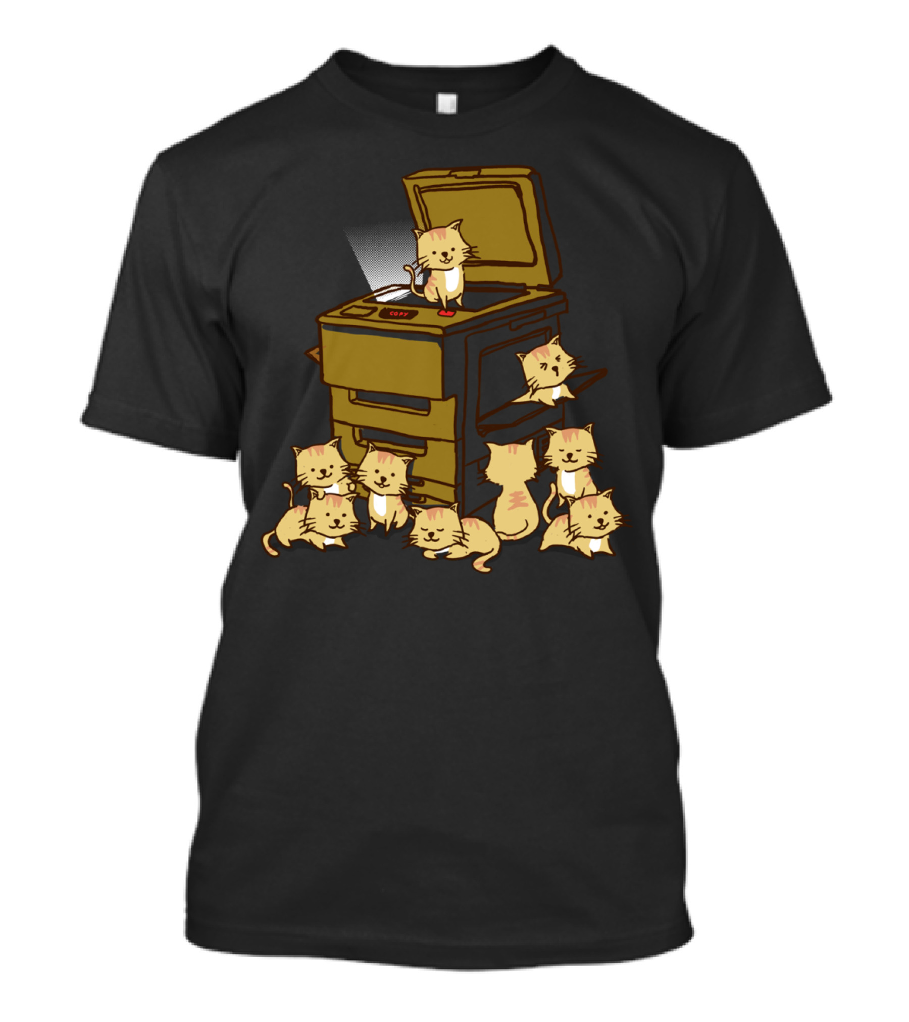 Copycat Printer With Kittens Multiplying T-Shirt
