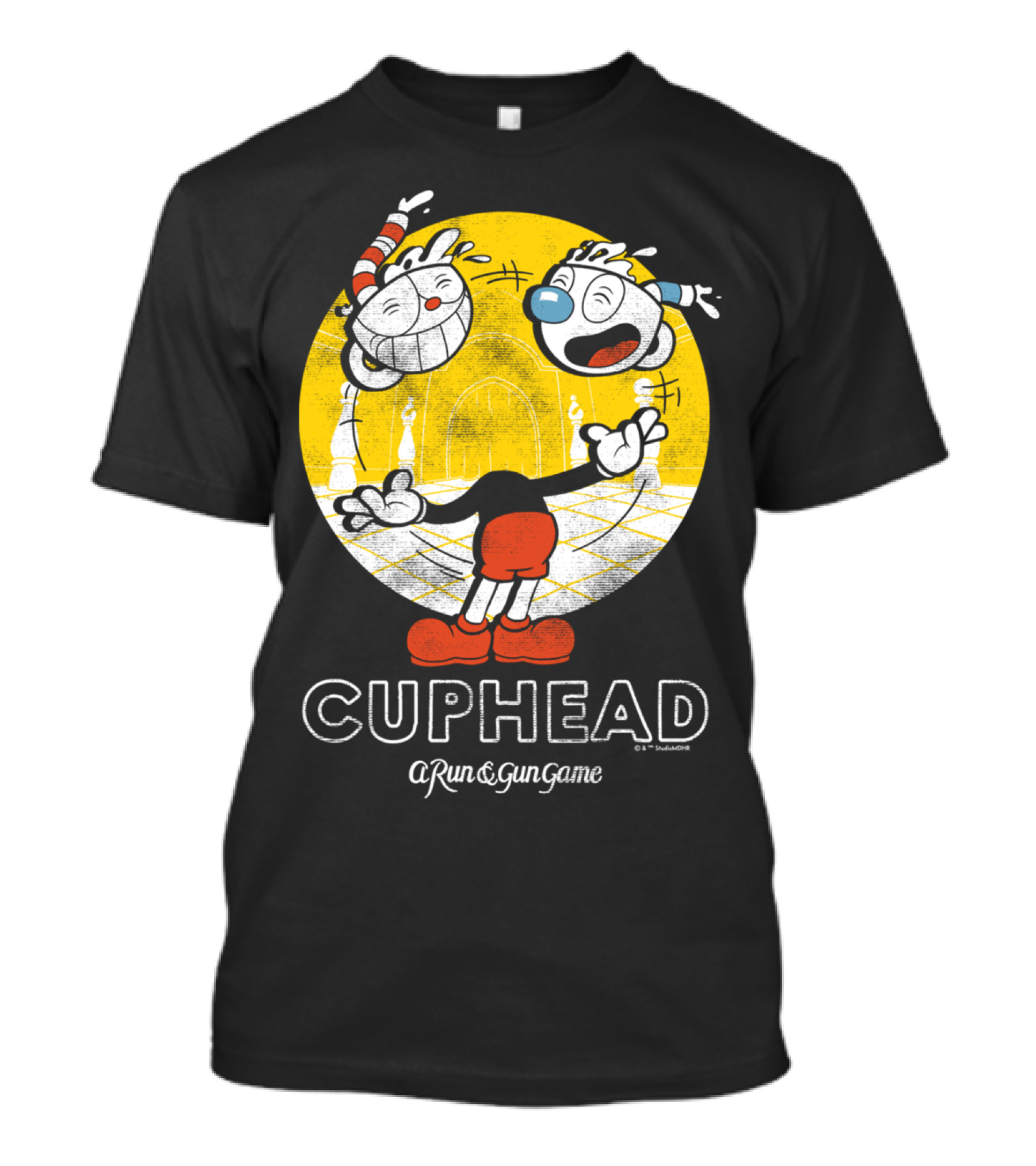 CUPHEAD A Run And Gun Game Juggling Heads T-Shirt