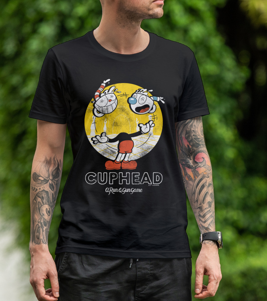 CUPHEAD A Run And Gun Game Juggling Heads T-Shirt