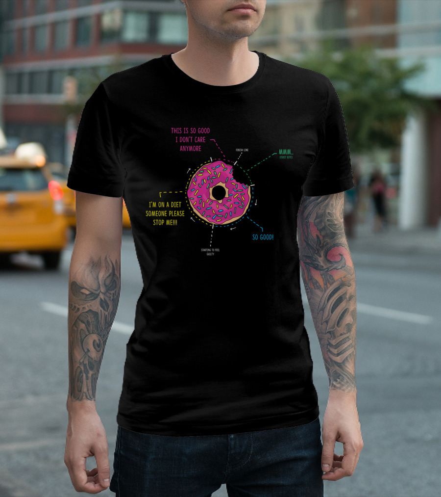 This Is So Good I’m On A Diet Someone Please Stop Me Starting To Feel Guilty Mmm So Good Finish Line Donut T-Shirt