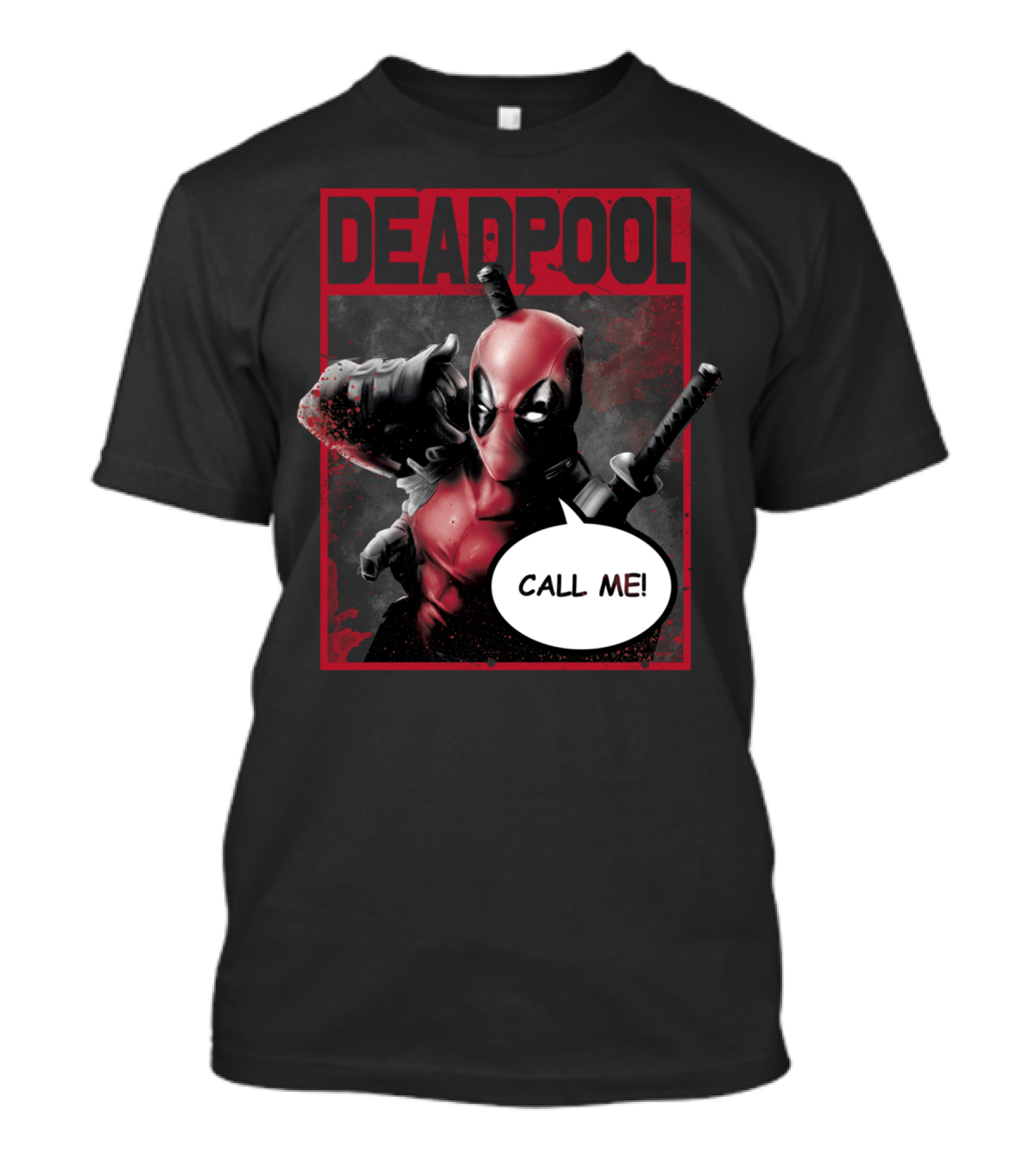 Deadpool Call Me Comic T-Shirt