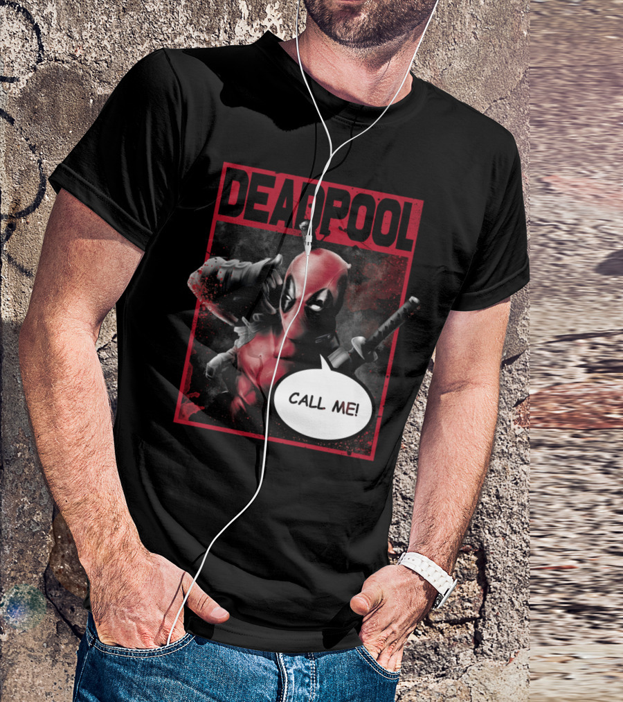 Deadpool Call Me Comic T-Shirt