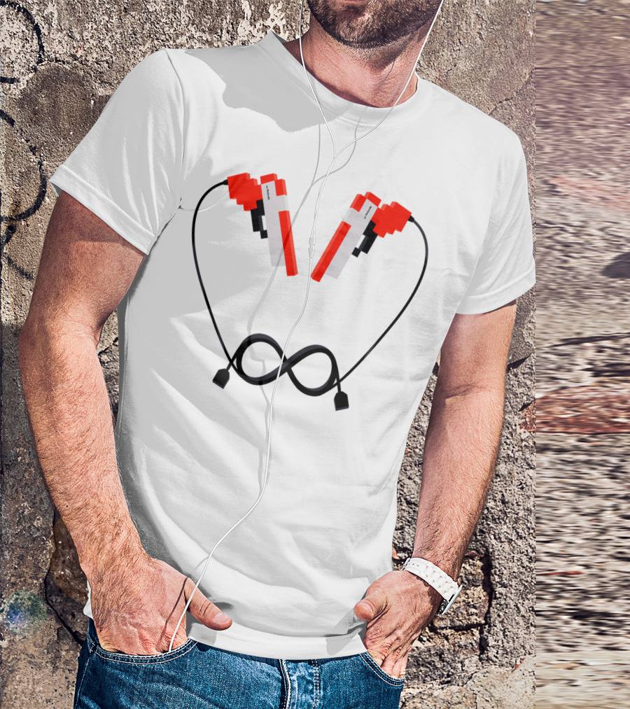 Gamer Forever 8-Bit Retro Zapper Infinity T-Shirt