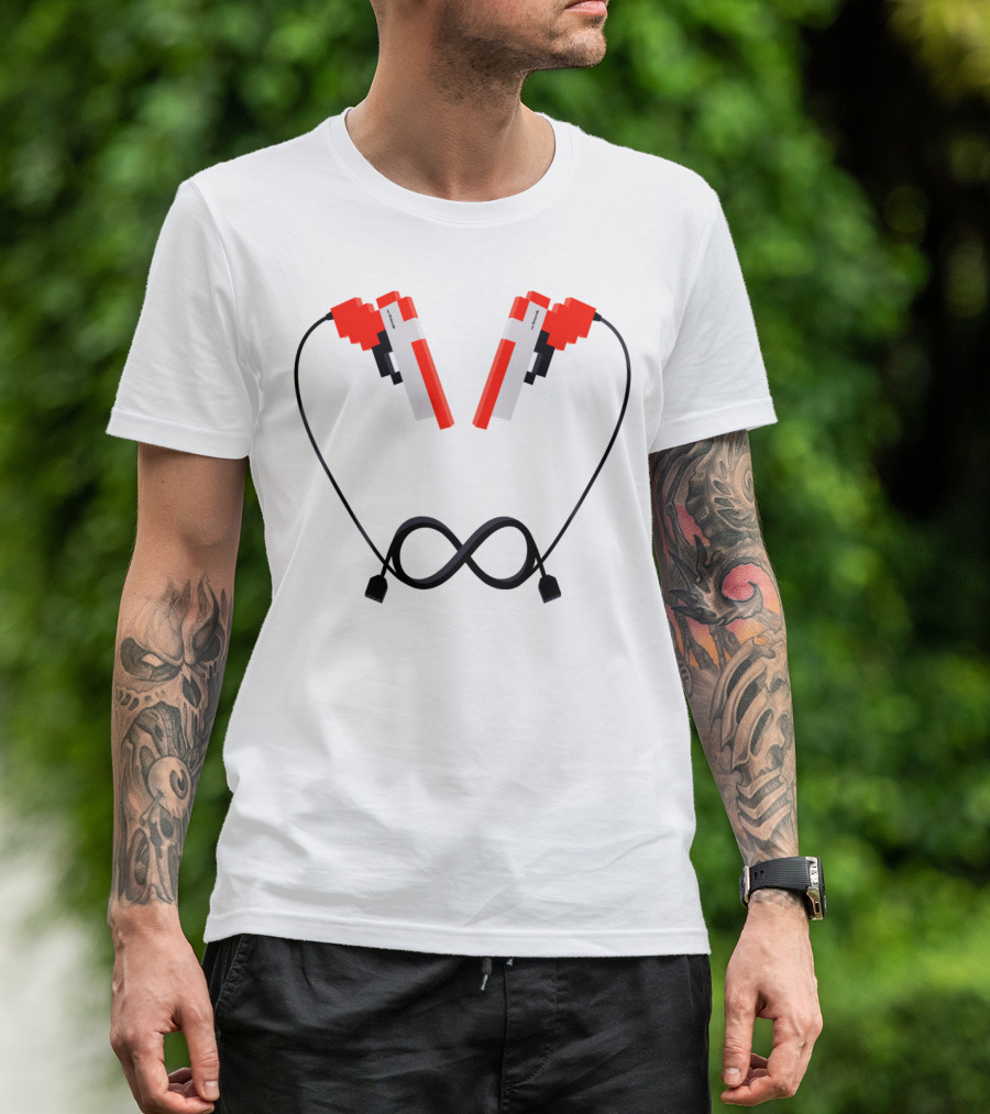 Gamer Forever 8-Bit Retro Zapper Infinity T-Shirt