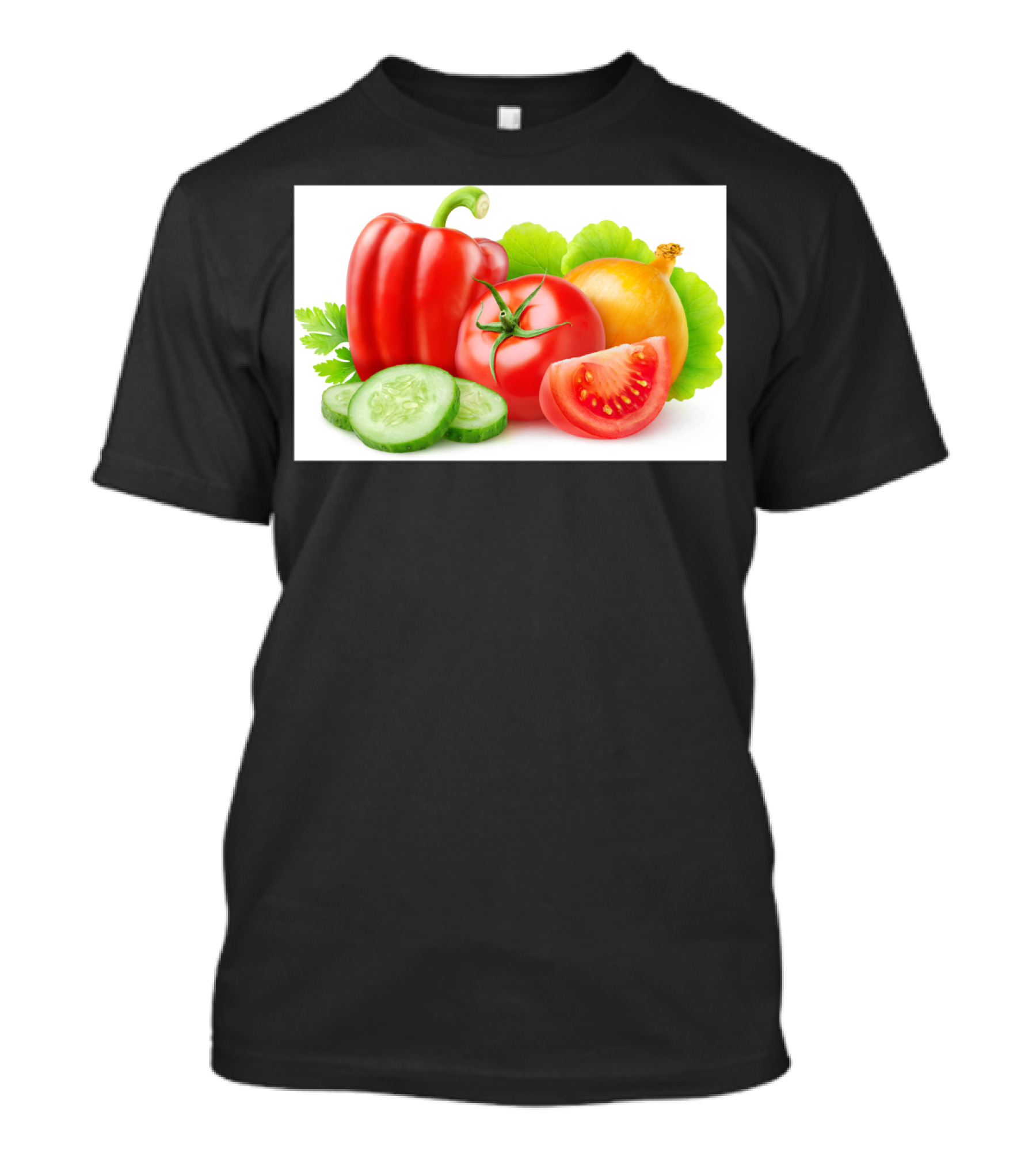 Mixed Vegetables Pepper Tomato Cucumber Onion T-Shirt