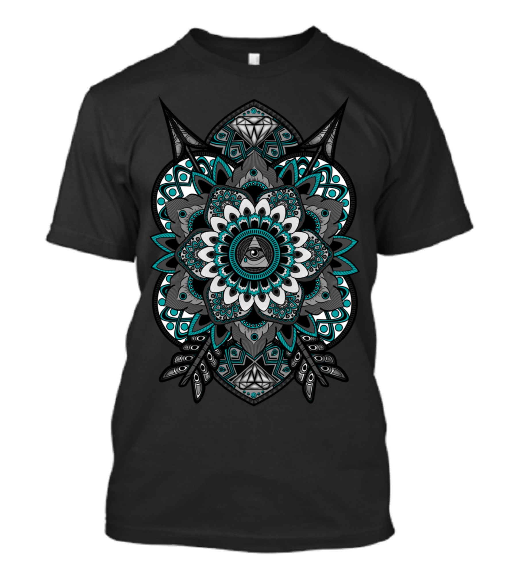 Sacred Geometry All-Seeing Eye Mandala Flower Of Life T-Shirt
