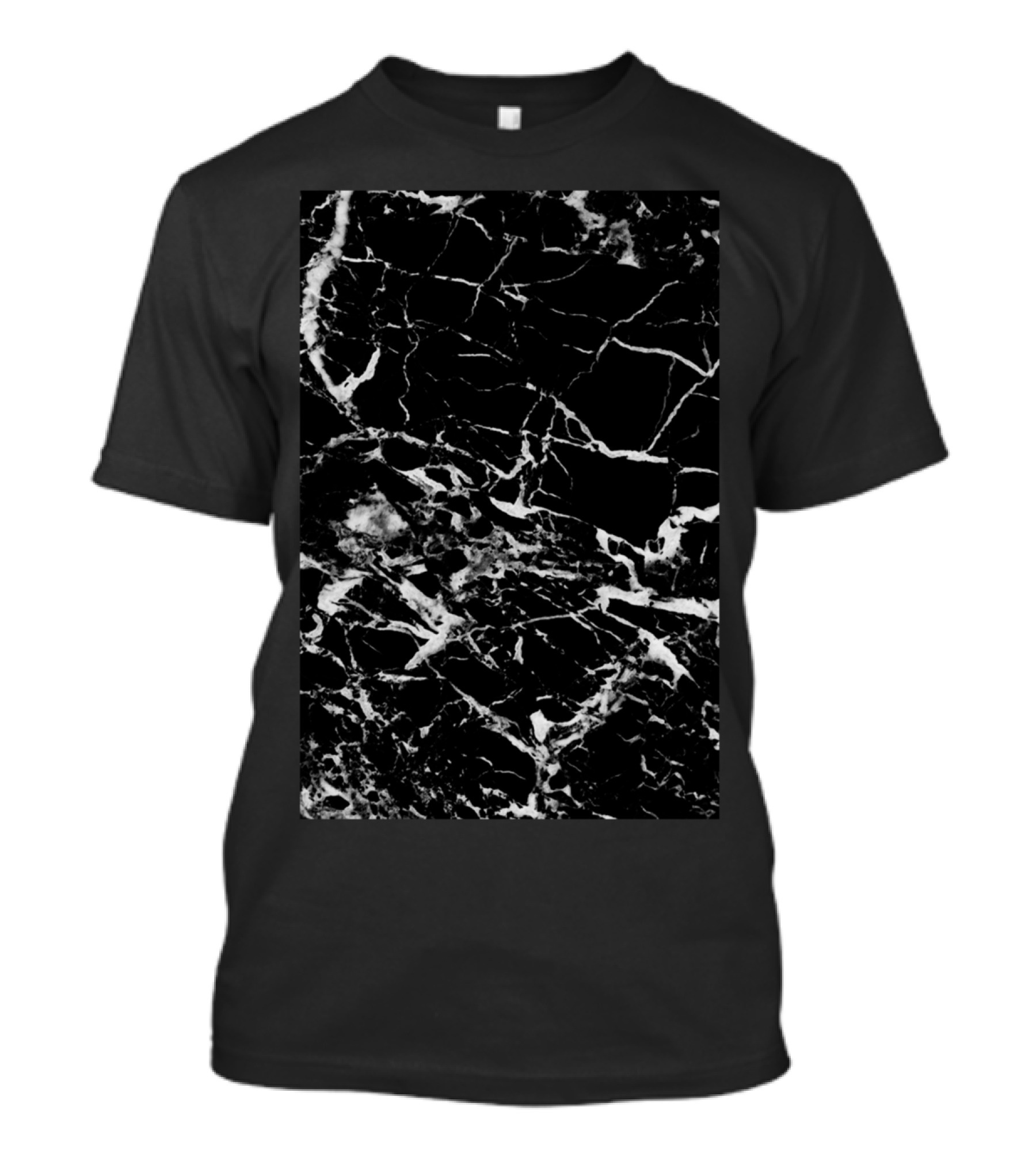 Black Marble Texture Vintage Marble Rock T-Shirt