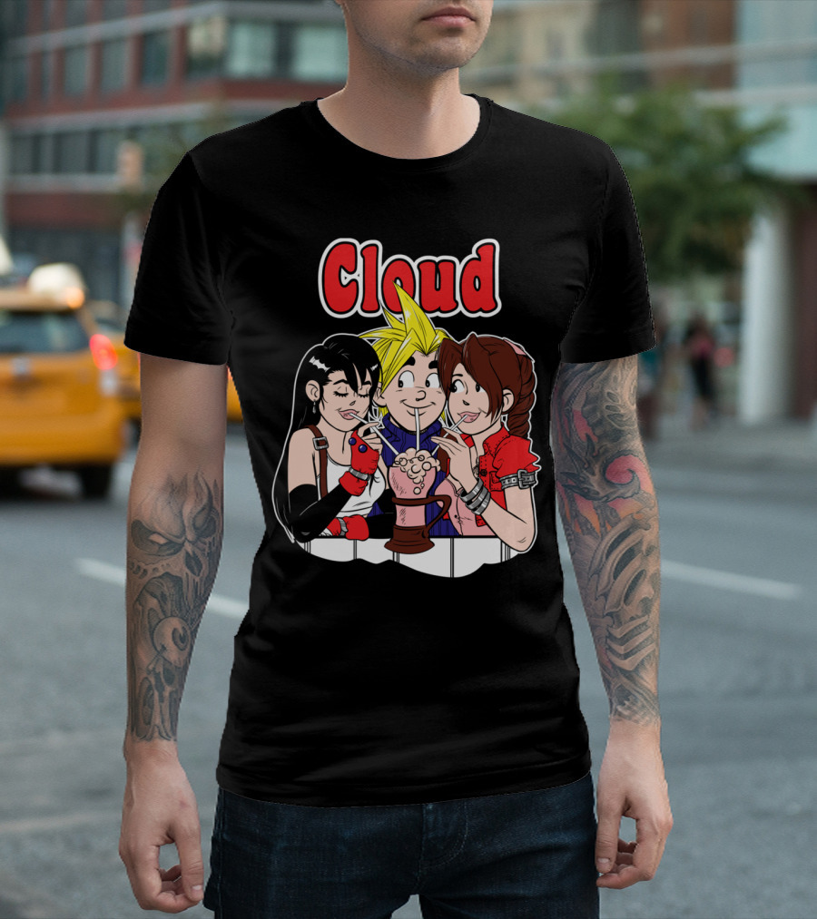 Cloud Comics Final Fantasy Milkshake Trio T-Shirt