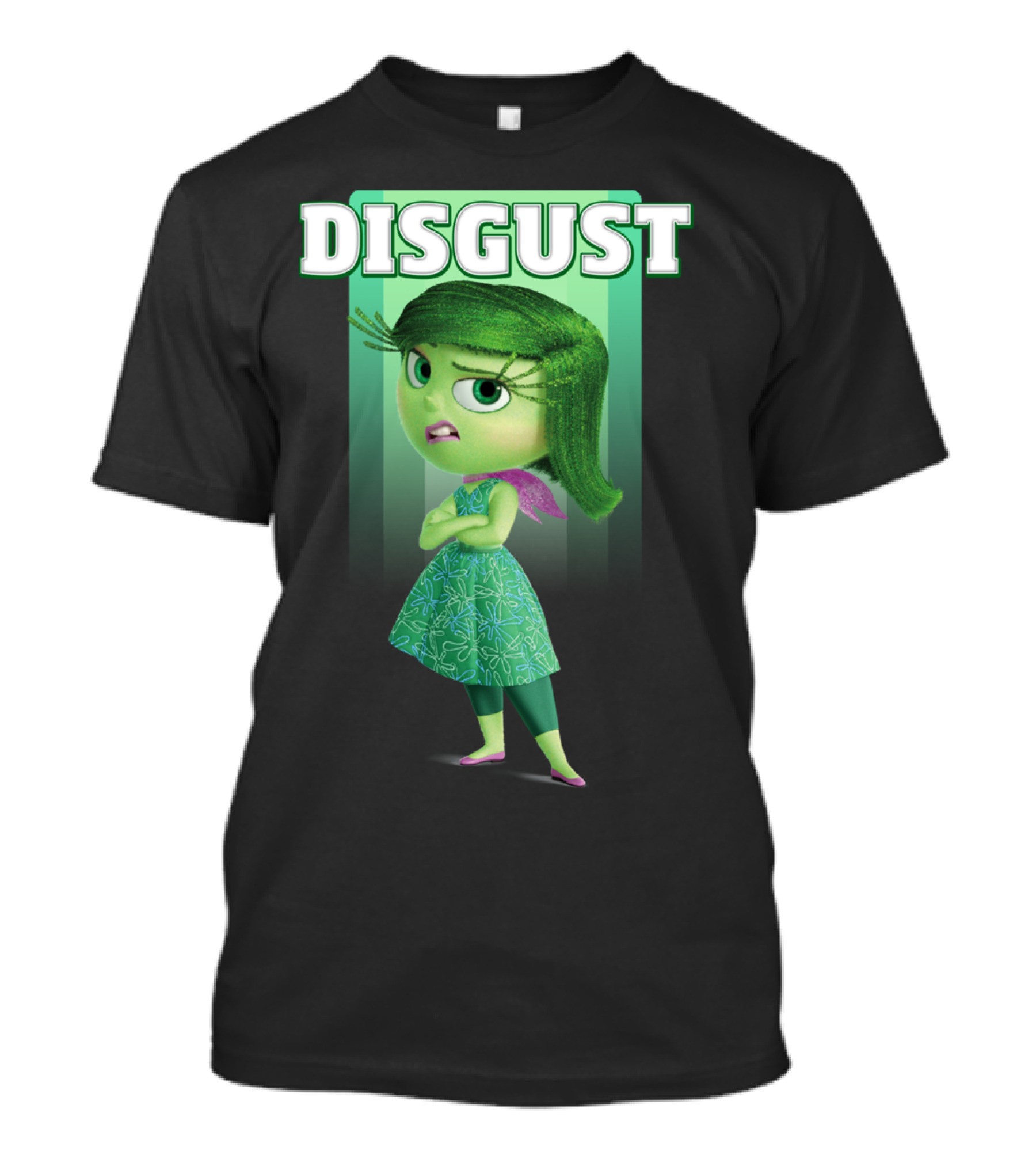 Inside Out Disgust Character Portrait Disney Pixar T-Shirt