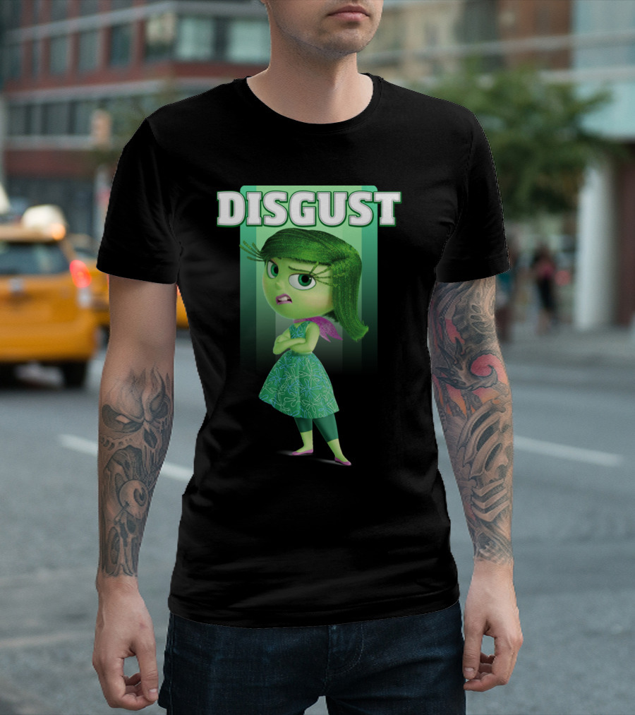 Inside Out Disgust Character Portrait Disney Pixar T-Shirt
