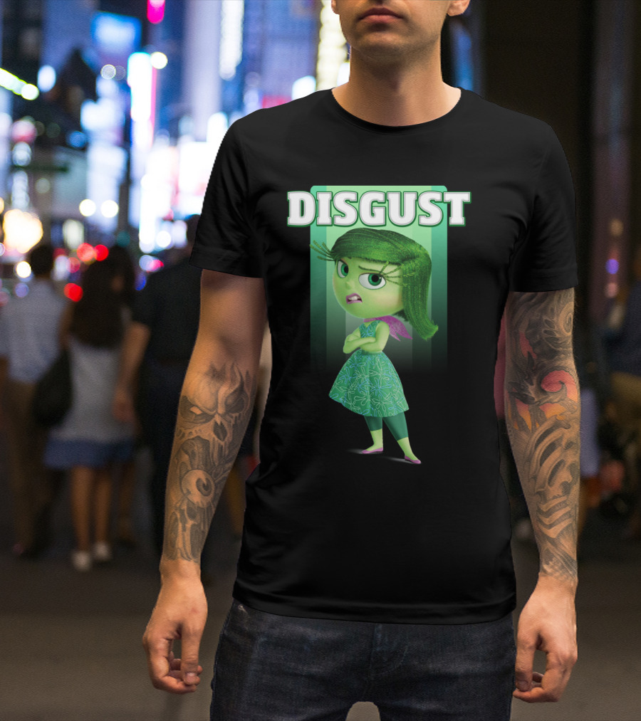 Inside Out Disgust Character Portrait Disney Pixar T-Shirt