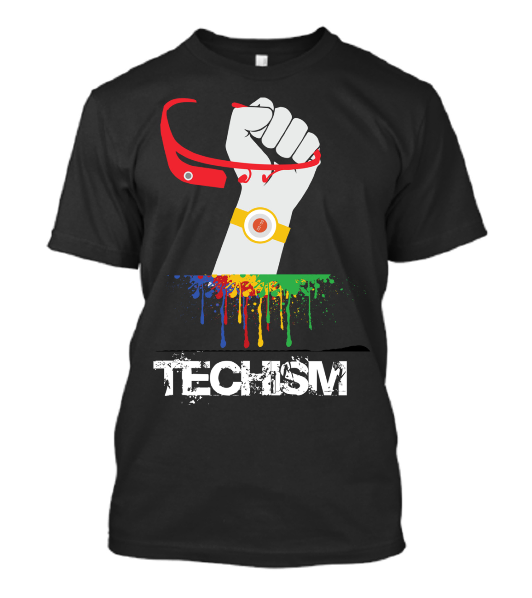 Techism Modern Style Digital Freedom Revolution T-Shirt