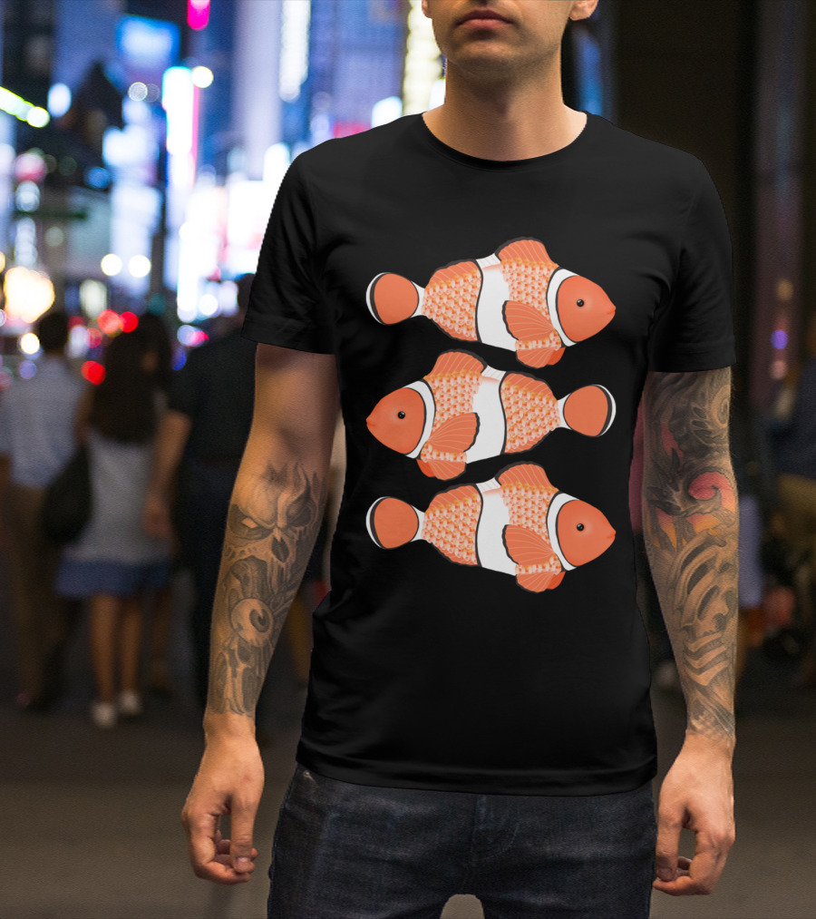 Clown Fish Mandarin Garnet Trio T-Shirt
