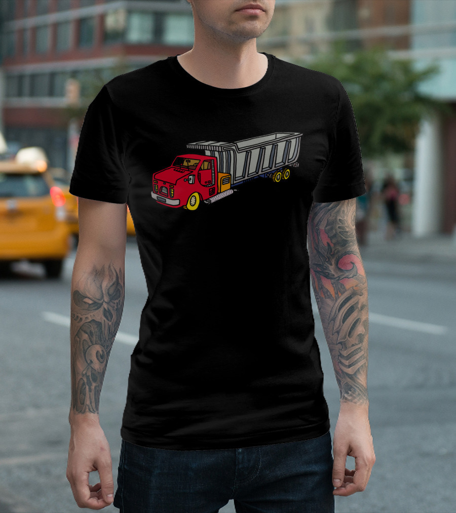 Red And Grey Dump Truck T-Shirt