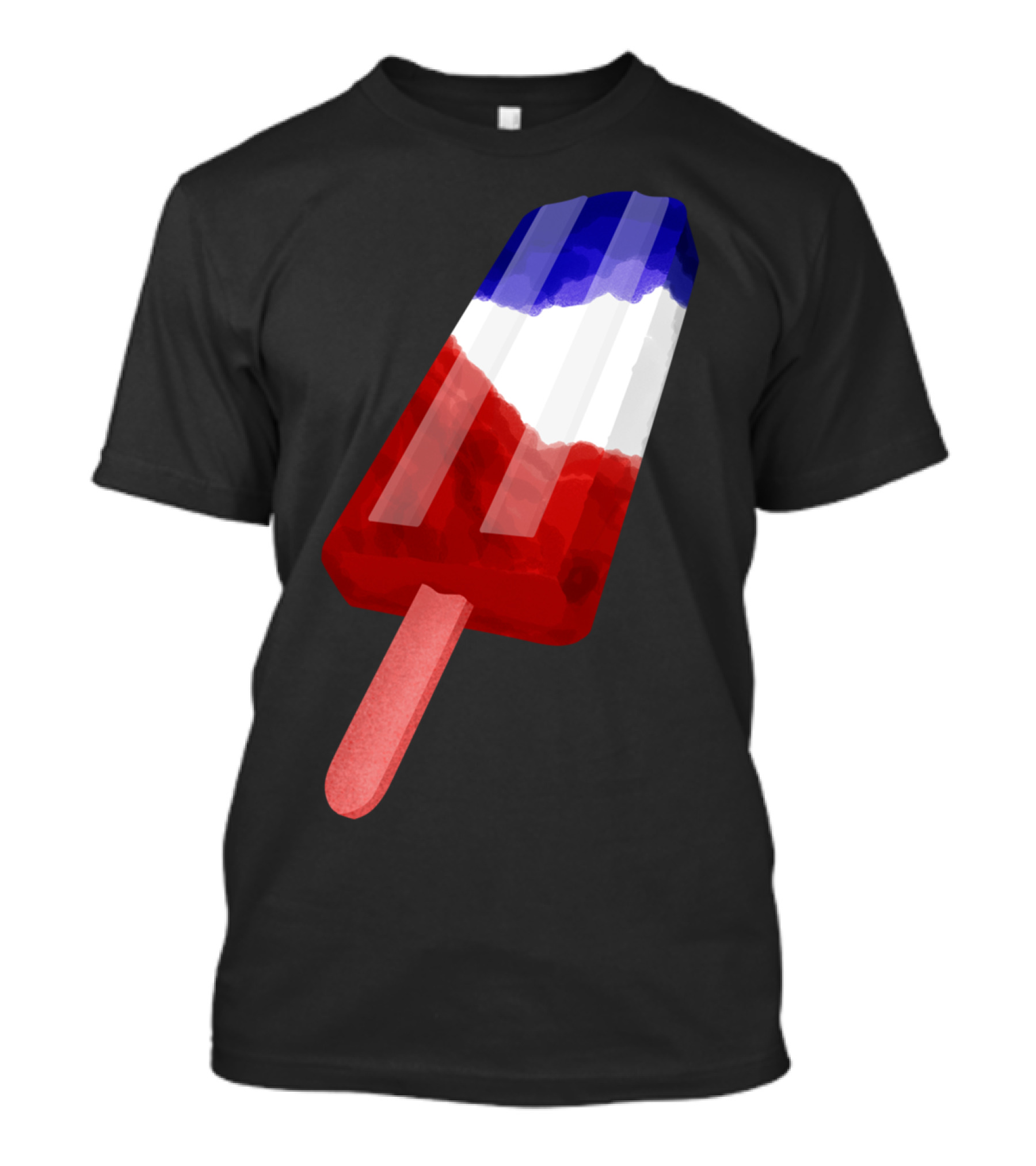 Red White And Blue Popsicle Frozen Treat T-Shirt