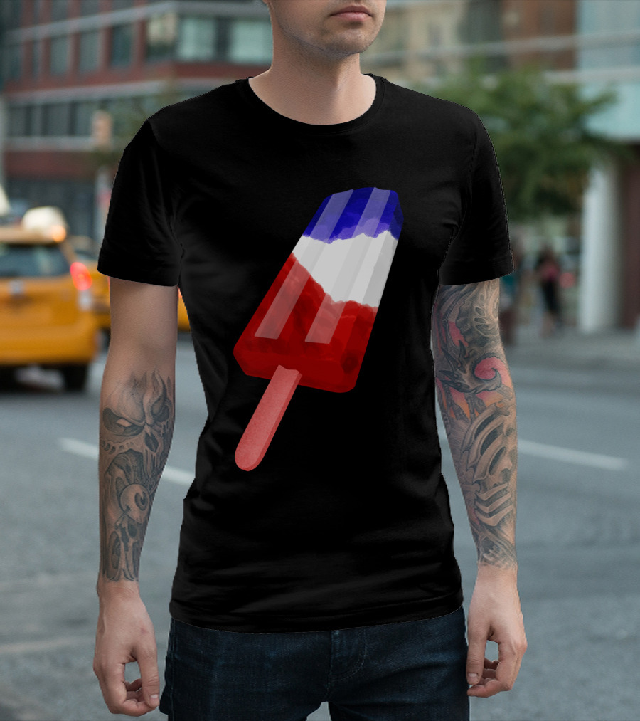 Red White And Blue Popsicle Frozen Treat T-Shirt