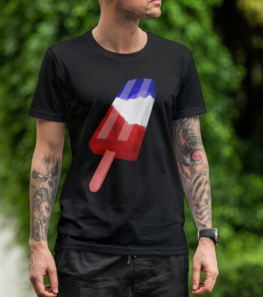 Red White And Blue Popsicle Frozen Treat T-Shirt