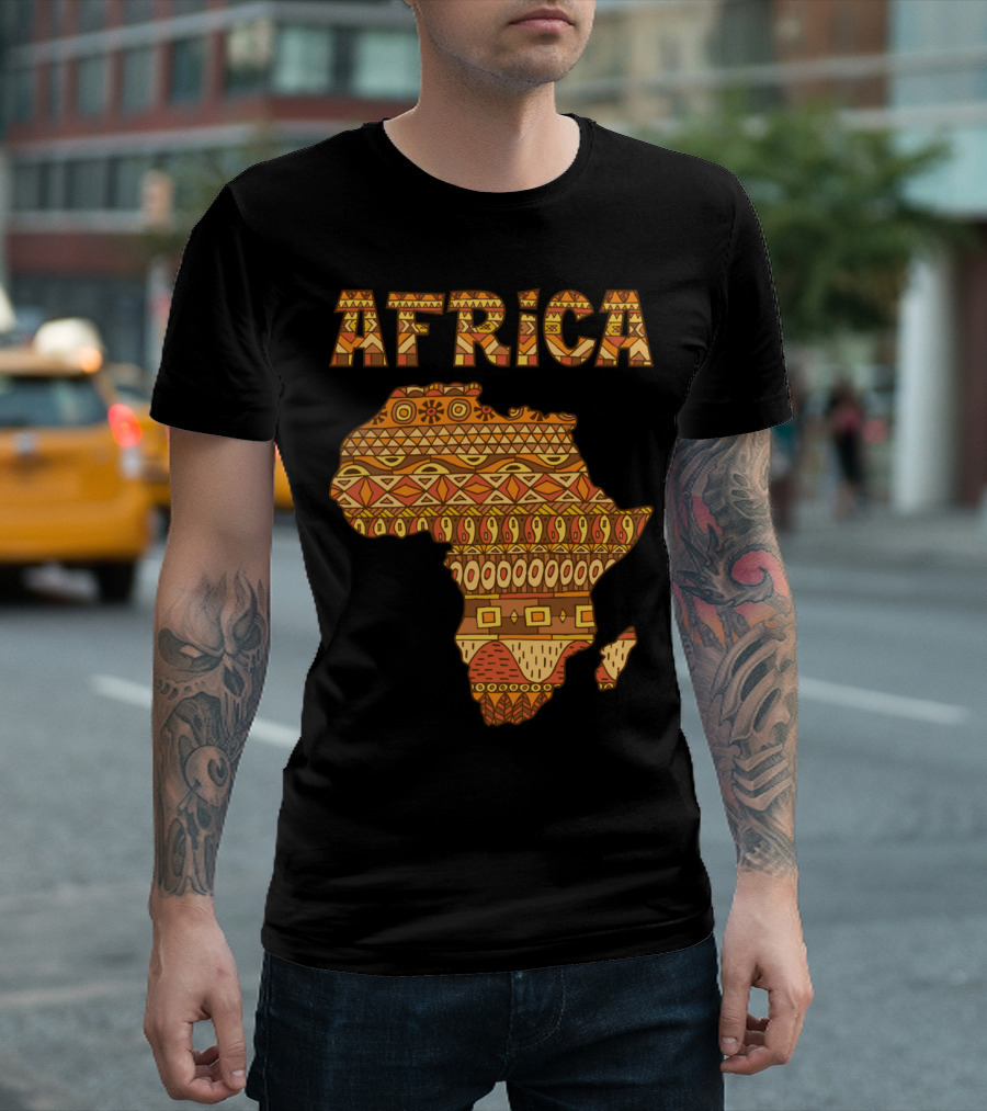 Africa Map Tribal T-Shirt