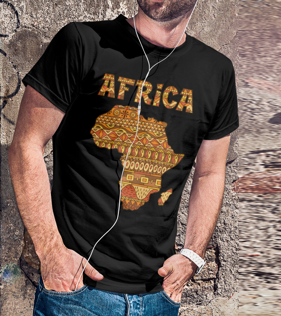 Africa Map Tribal T-Shirt