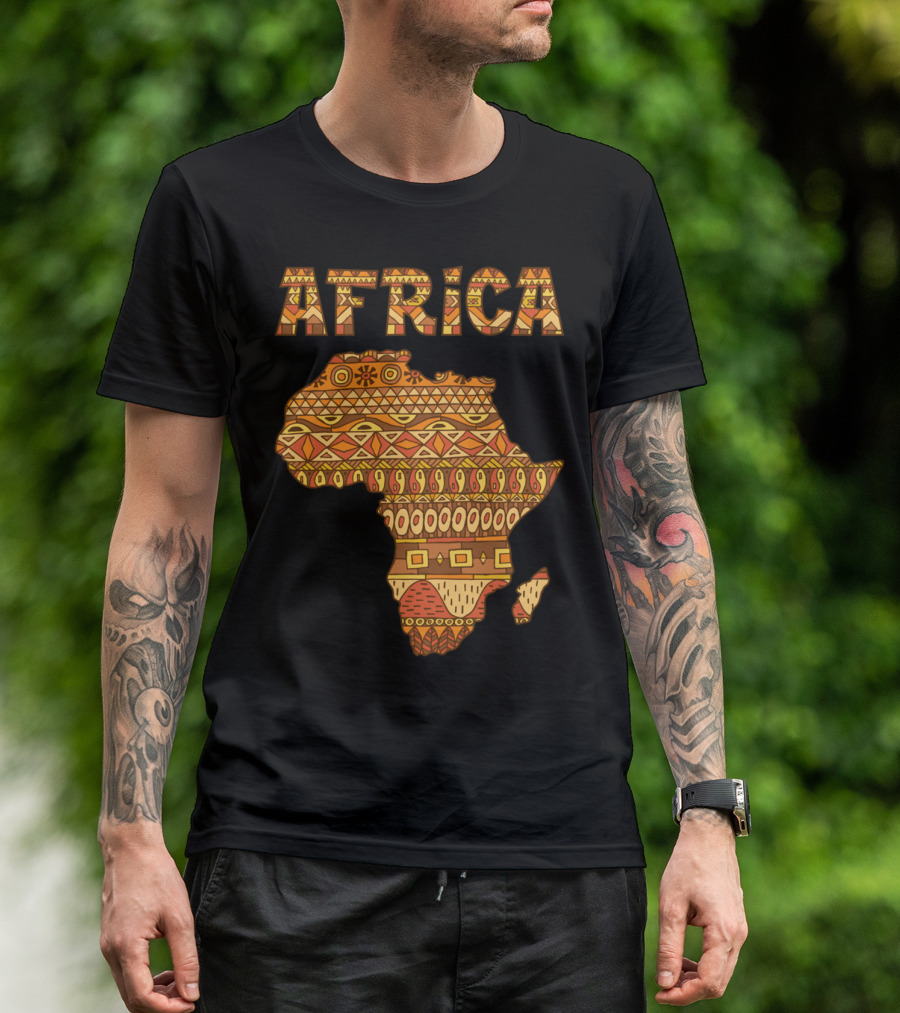 Africa Map Tribal T-Shirt