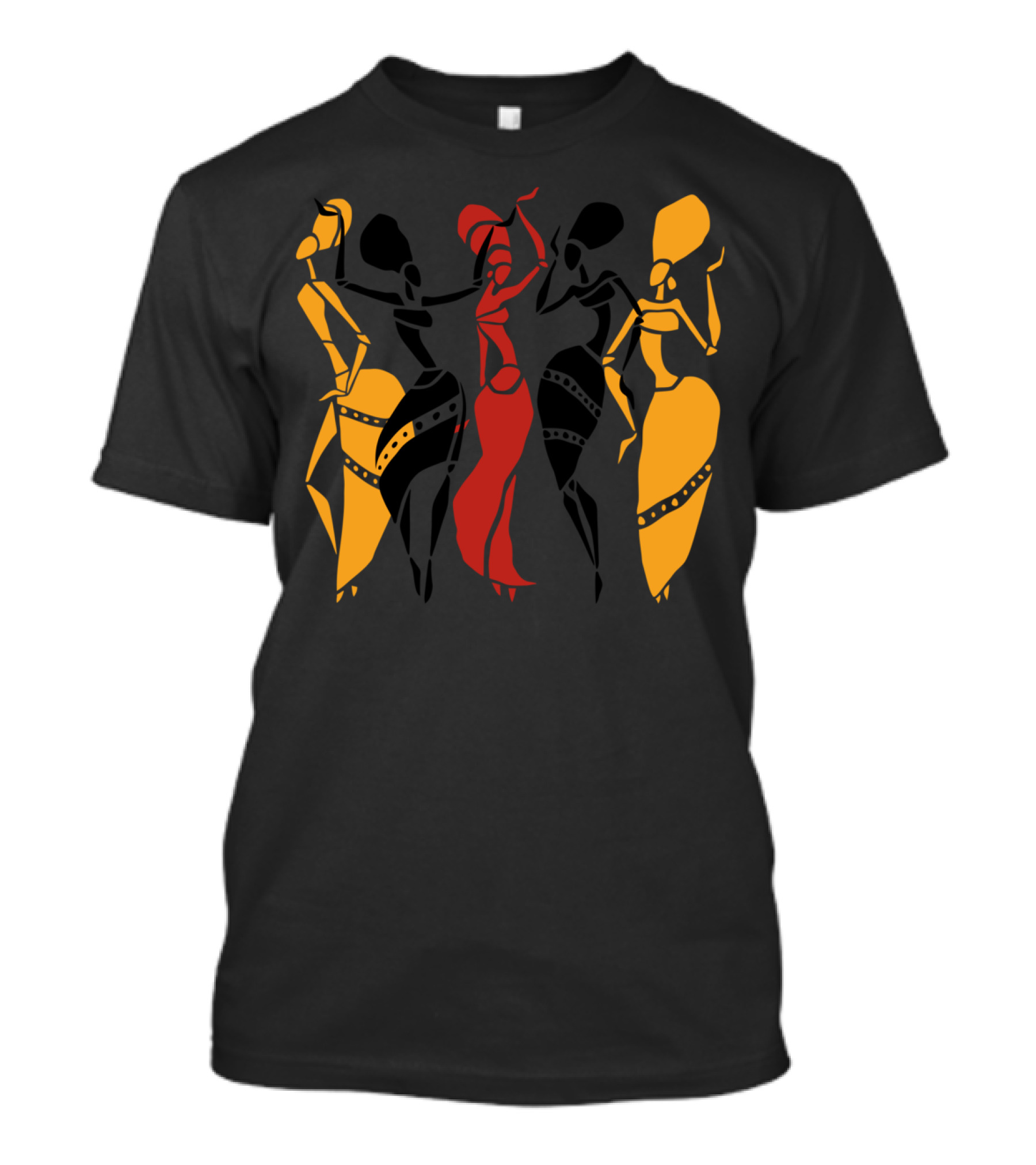 African Dancers Vibrant Traditional T-Shirt