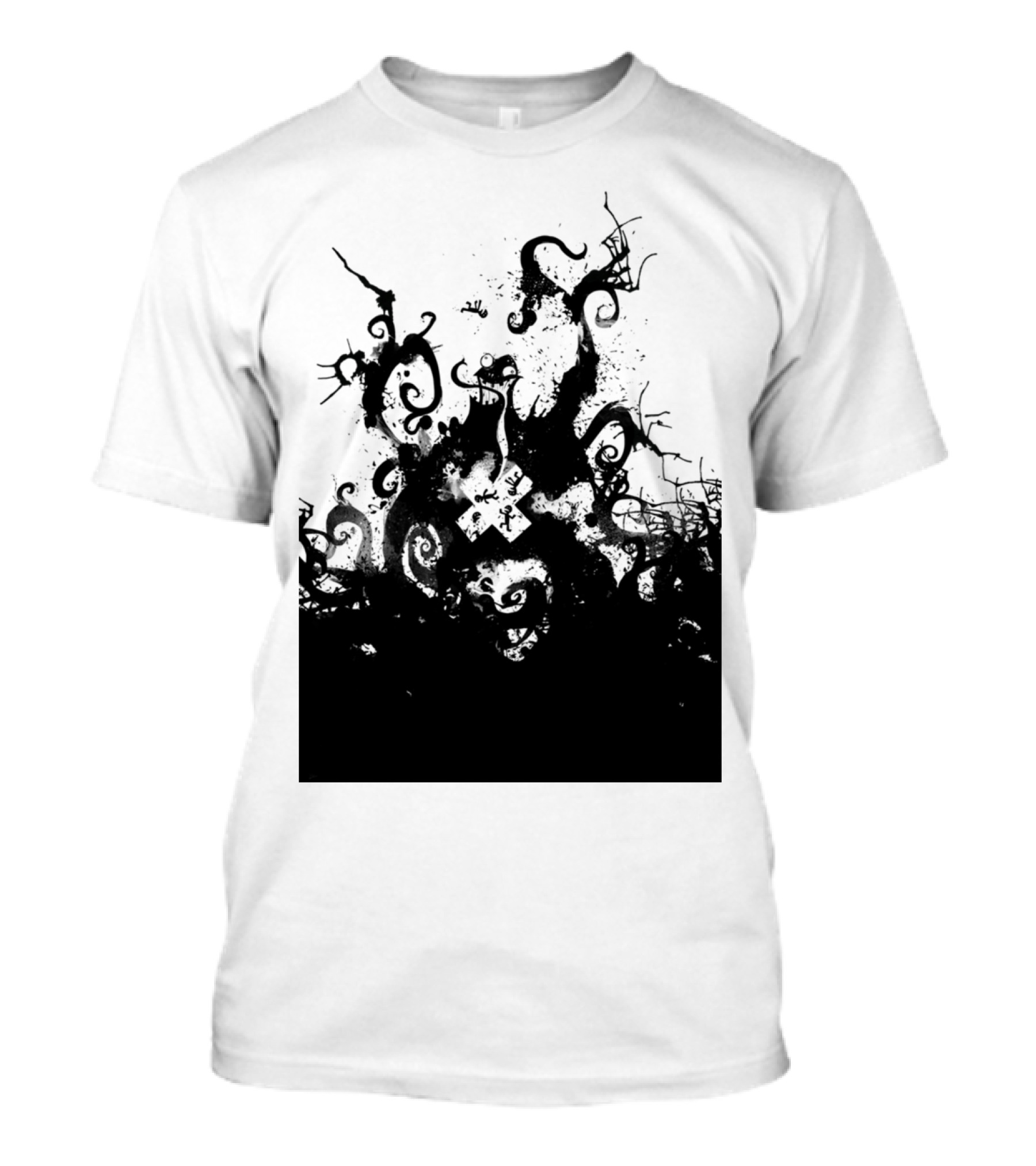 Dye Hard Twisting Tendrils In Abstract Chaos T-Shirt