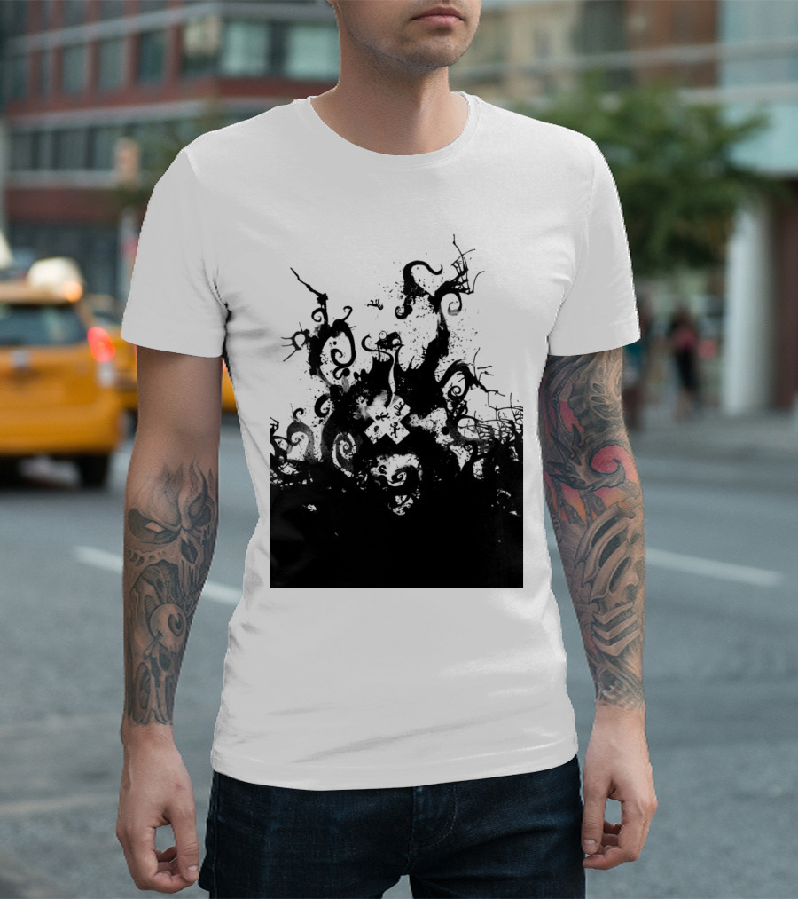 Dye Hard Twisting Tendrils In Abstract Chaos T-Shirt
