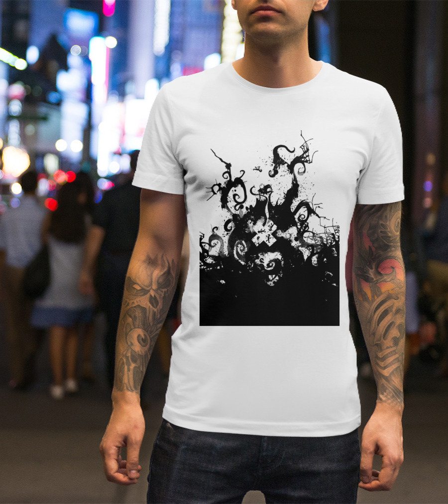 Dye Hard Twisting Tendrils In Abstract Chaos T-Shirt