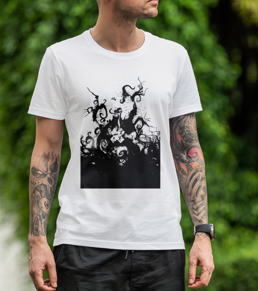 Dye Hard Twisting Tendrils In Abstract Chaos T-Shirt