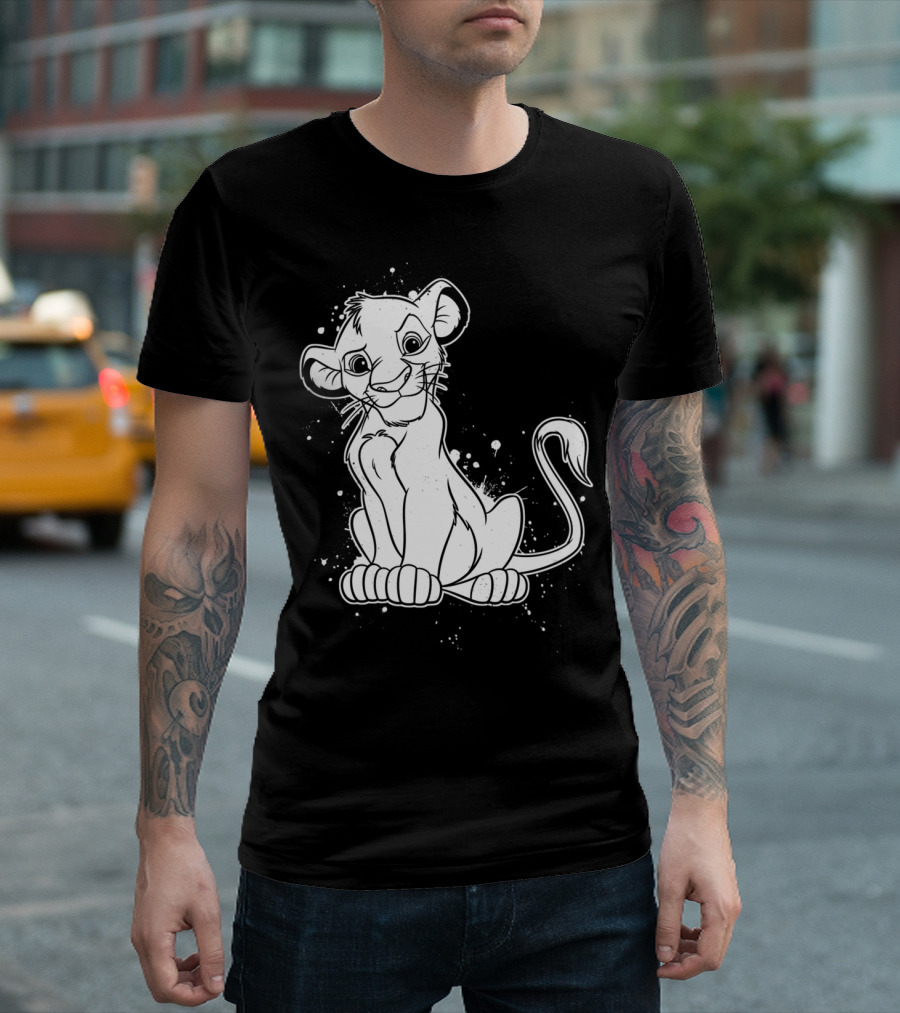 Splatter Simba Lion King T-Shirt