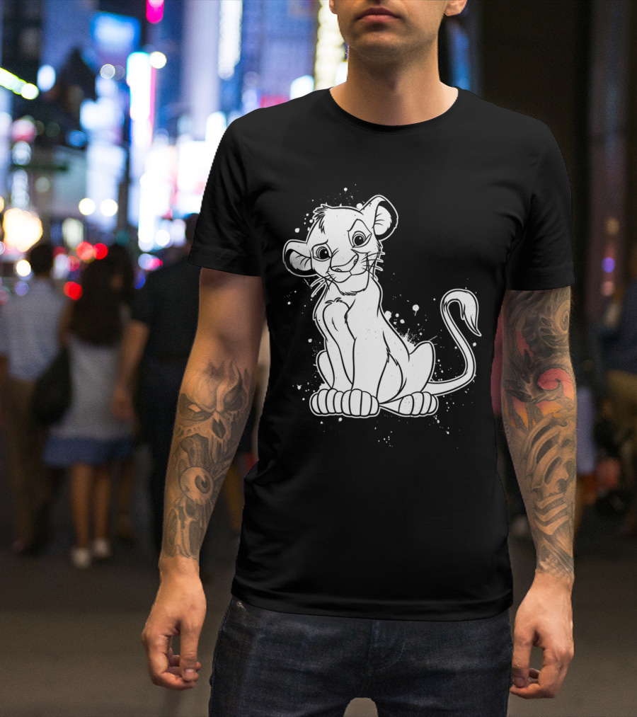Splatter Simba Lion King T-Shirt