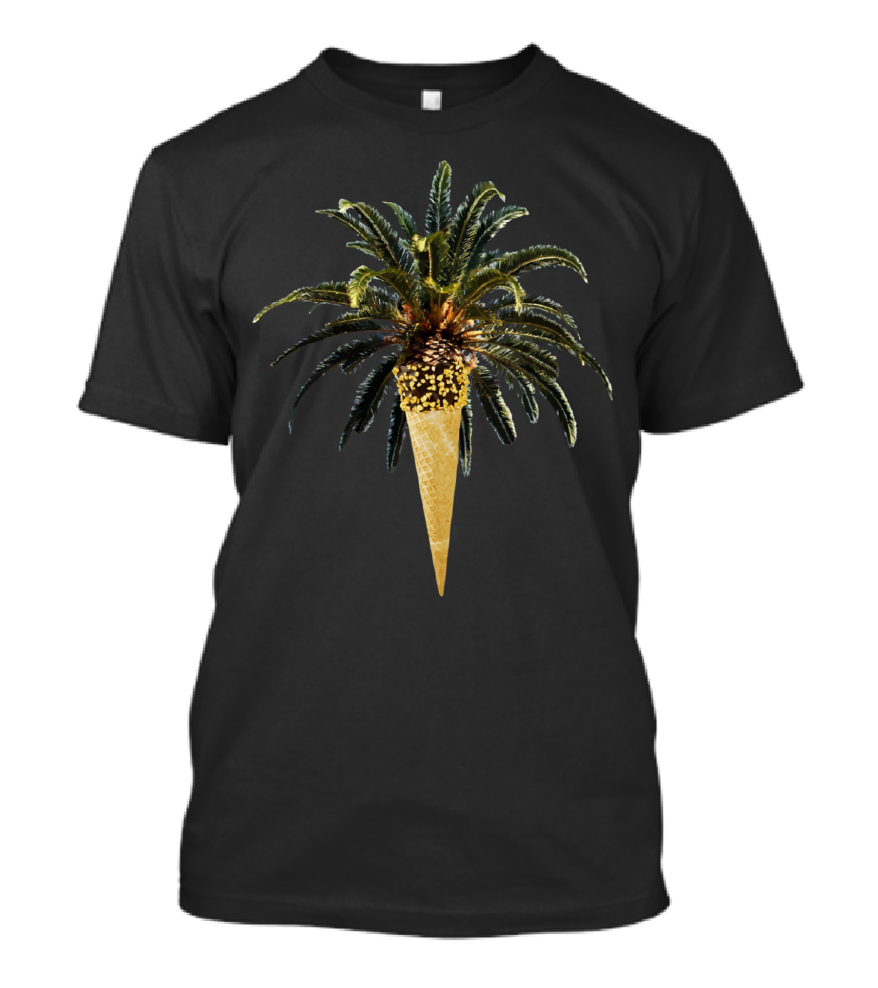 Coconut Ice Cream Palm Tree Cone T-Shirt