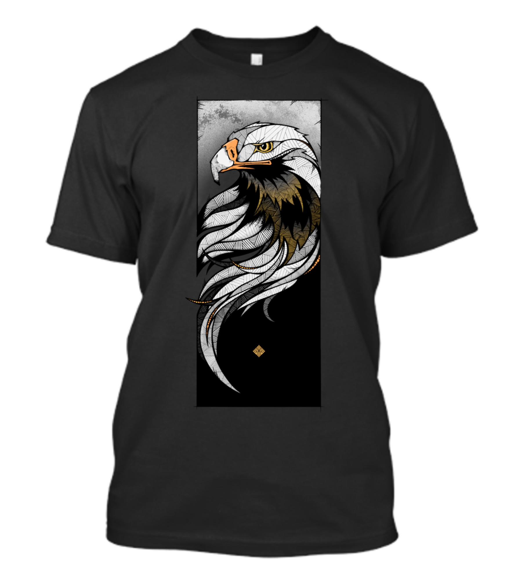 Eagle Intricate Feathers And Bold Gaze Artistry T-Shirt
