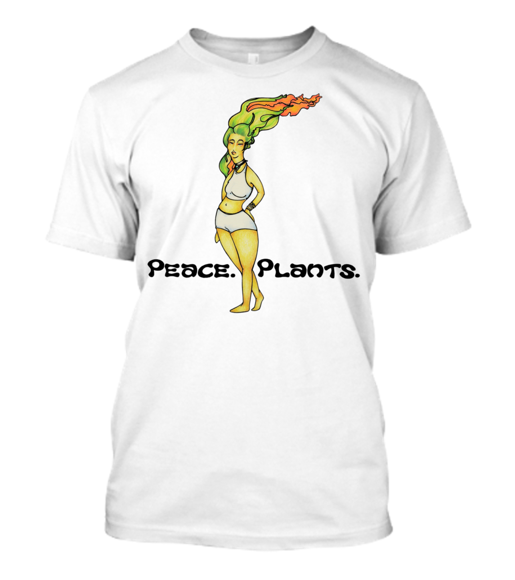 Peace Plants Squash Veggie Girl T-Shirt