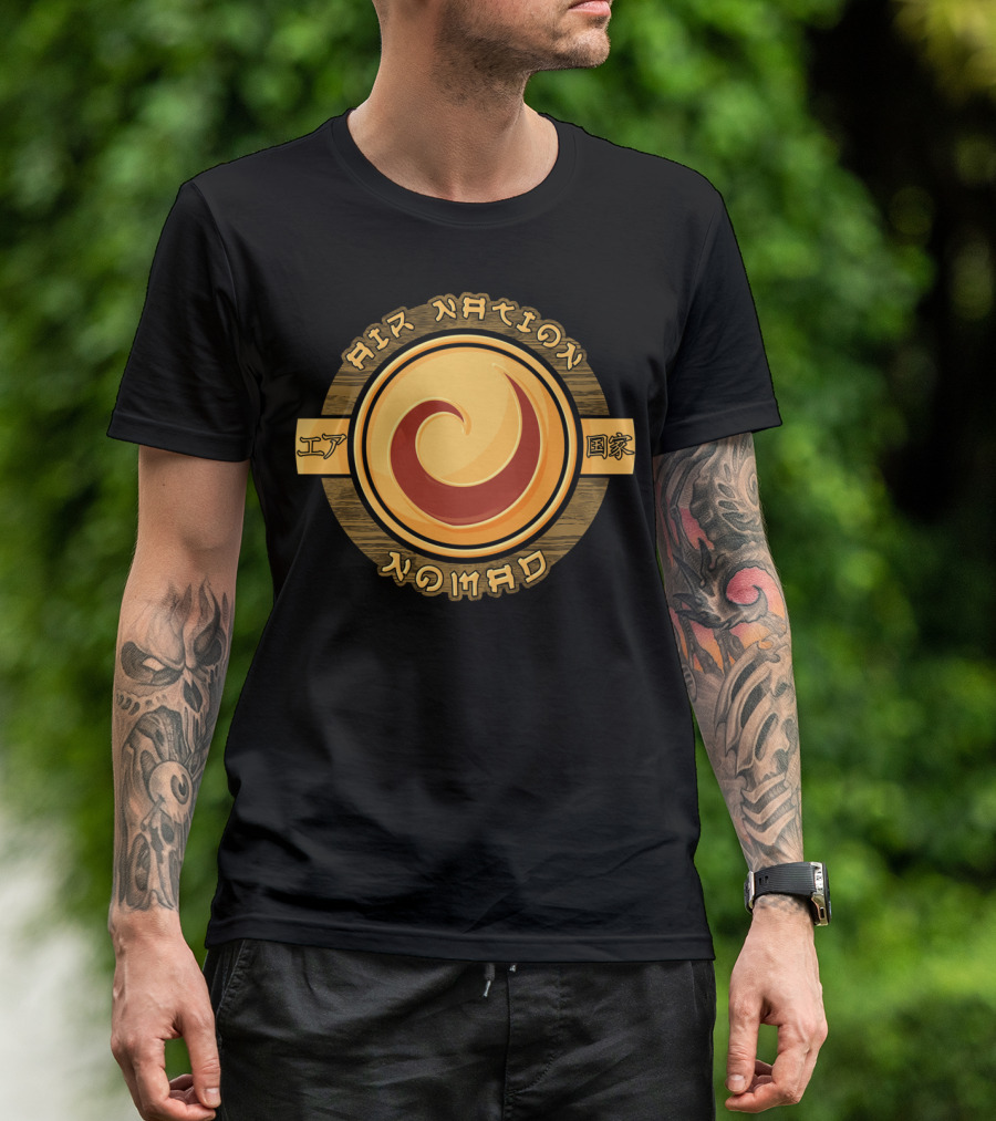 Air Nation Nomad Symbol Circle Asian Characters T-Shirt