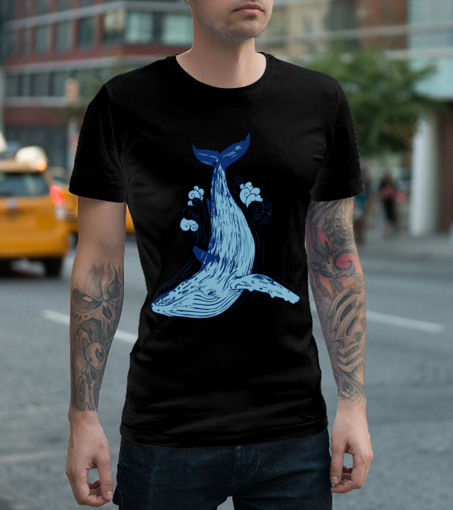 Whale Big Kit Ocean T-Shirt